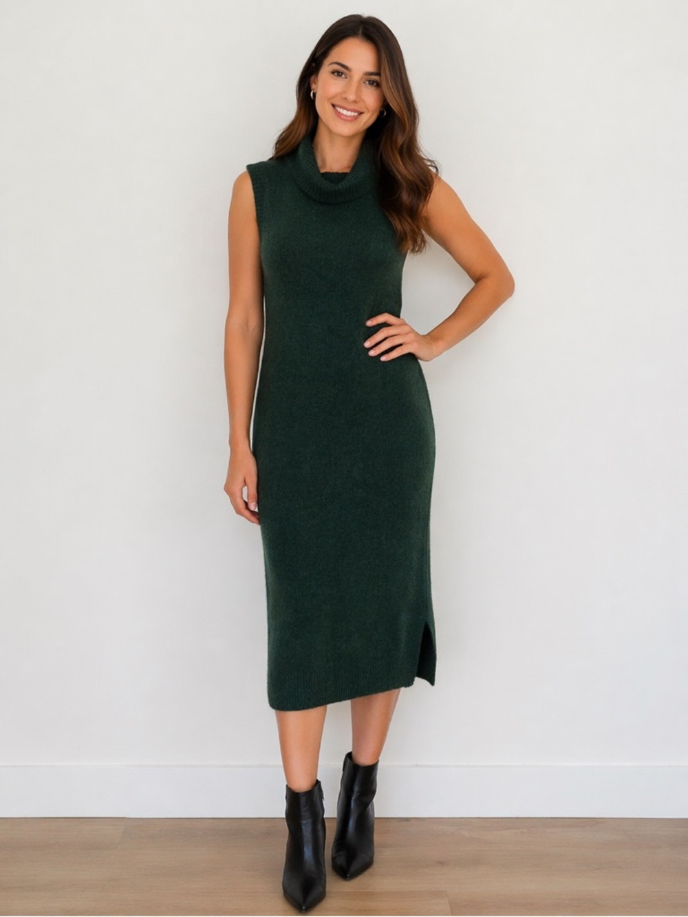 RW&CO. Forest Green Knit Turtleneck